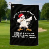 Chicken Wing Chicken Wing Hot Dog Golf Towel thumb 1