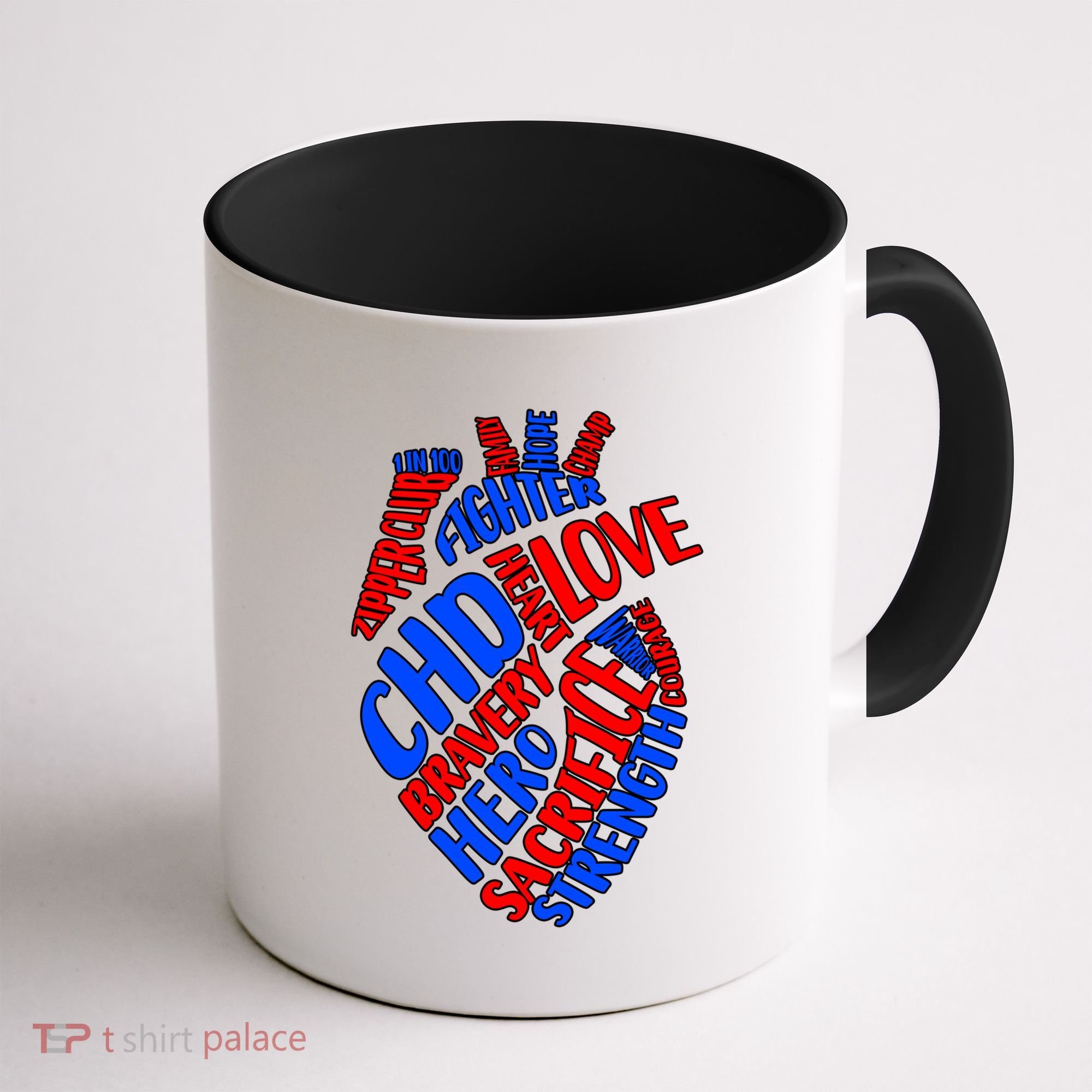 Chd Warrior Congenital Heart Disease Awareness Funny Gift Coffee Mug