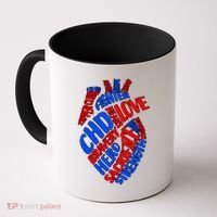 Chd Warrior Congenital Heart Disease Awareness Funny Gift Coffee Mug thumb 0