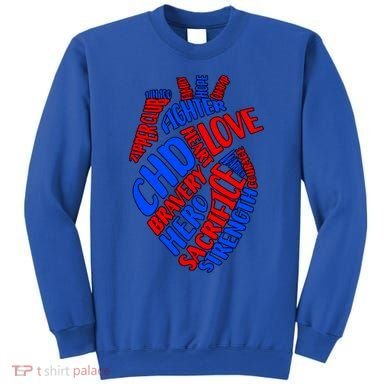 Chd Warrior Congenital Heart Disease Awareness Funny Gift Sweatshirt