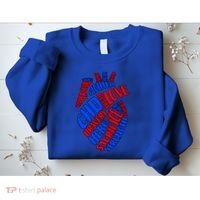 Chd Warrior Congenital Heart Disease Awareness Funny Gift Sweatshirt thumb 2