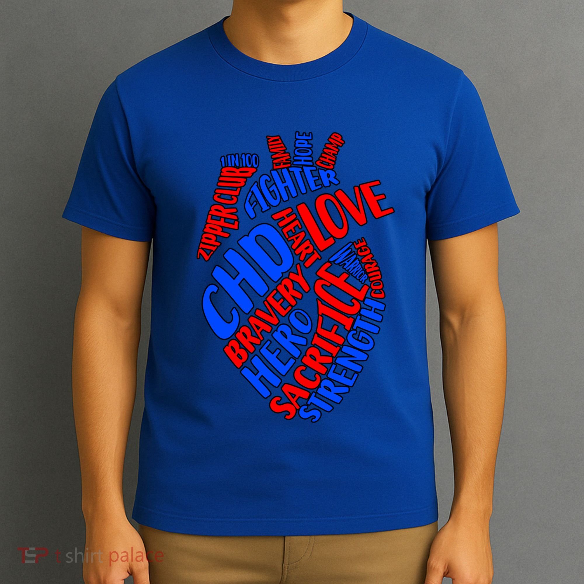 Chd Warrior Congenital Heart Disease Awareness Funny Gift T-Shirt