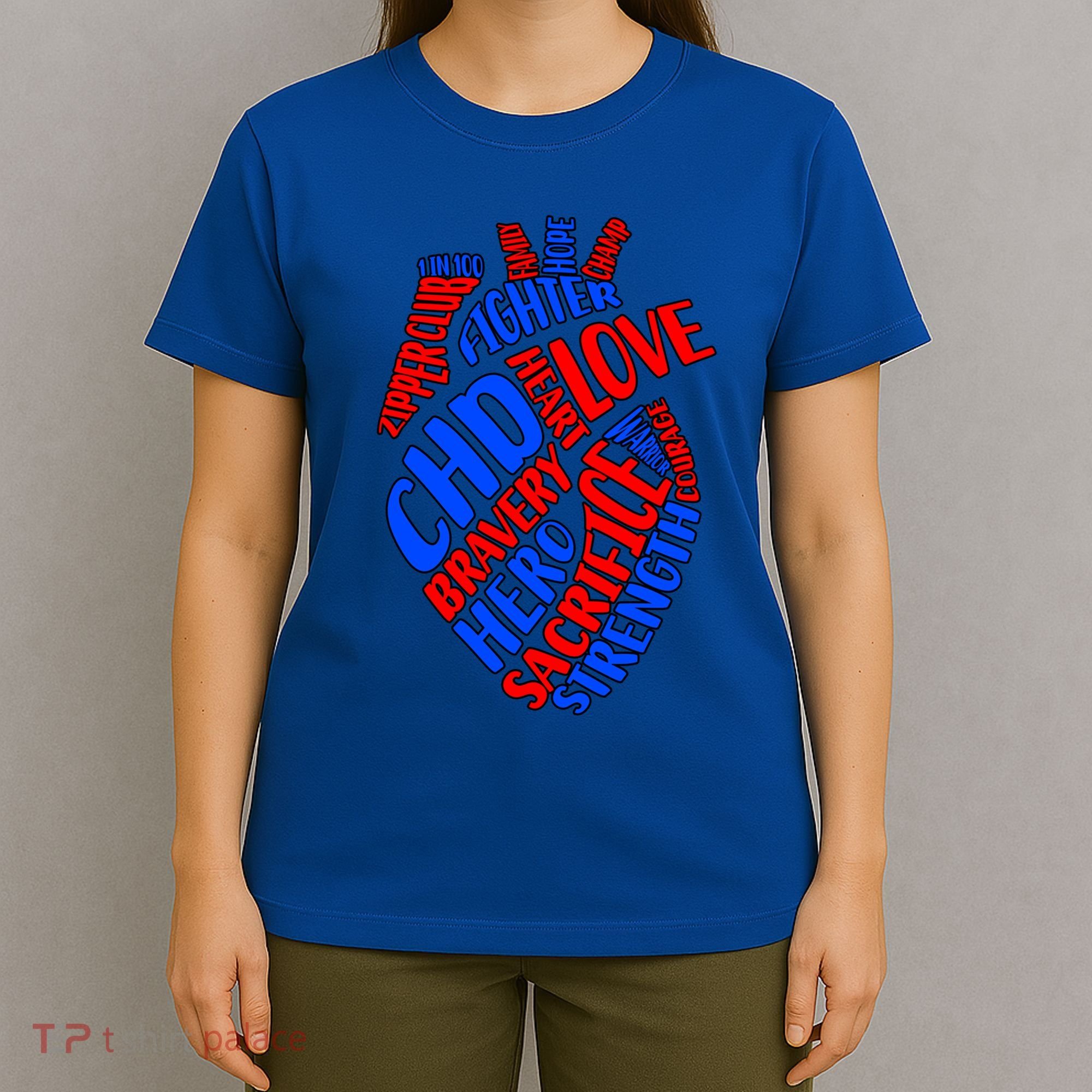 Chd Warrior Congenital Heart Disease Awareness Funny Gift T-Shirt