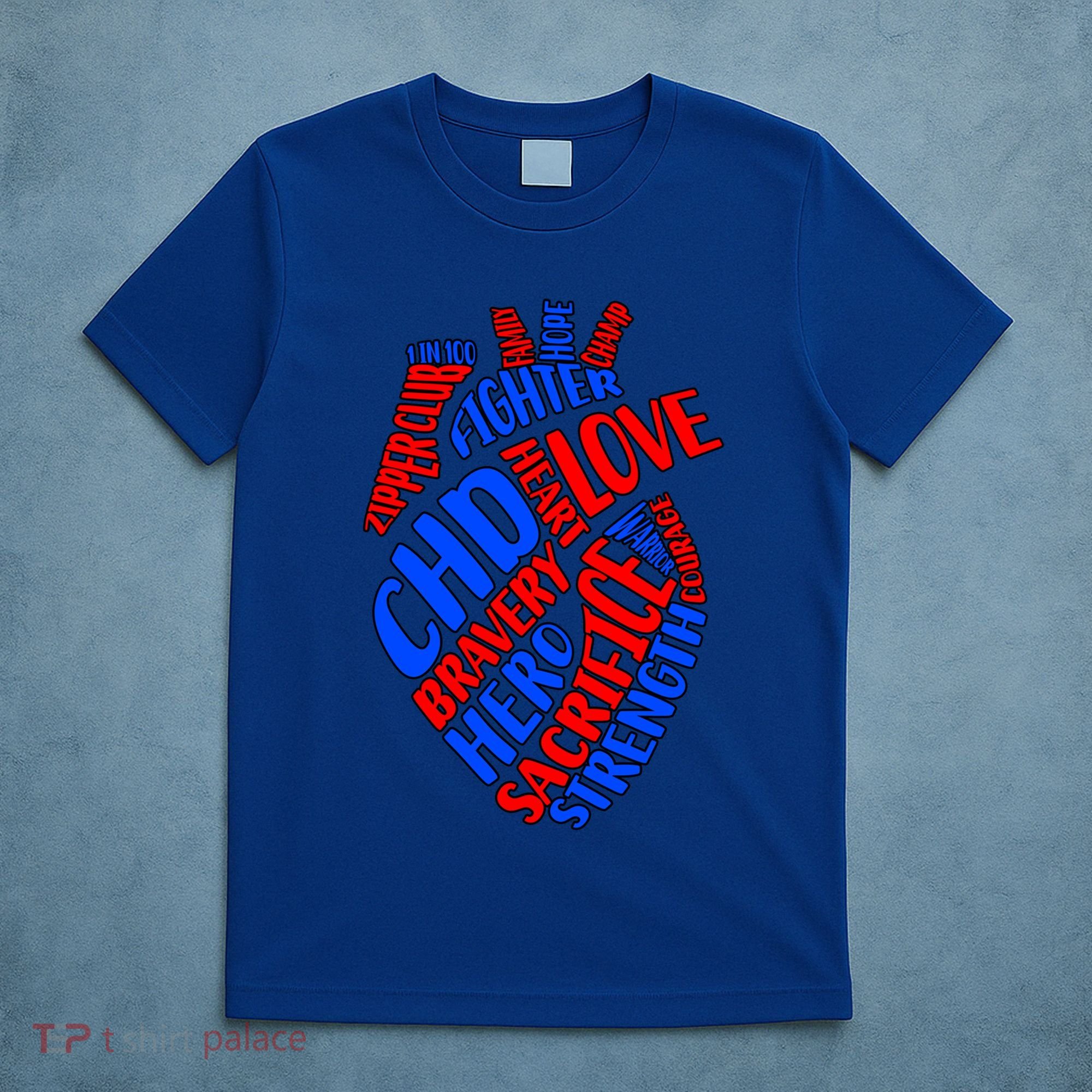 Chd Warrior Congenital Heart Disease Awareness Funny Gift T-Shirt