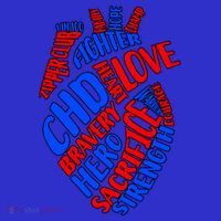 Chd Warrior Congenital Heart Disease Awareness Funny Gift Button thumb 1