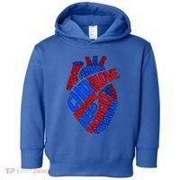 Chd Warrior Congenital Heart Disease Awareness Funny Gift Toddler Hoodie thumb 0