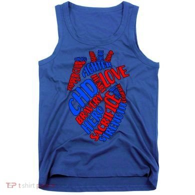 Chd Warrior Congenital Heart Disease Awareness Funny Gift Tank Top
