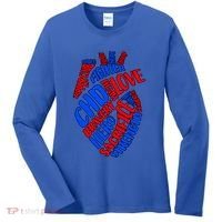 Chd Warrior Congenital Heart Disease Awareness Funny Gift Women's Long Sleeve Shirt thumb 0