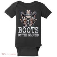 Cowboy Western Cowgirl Linedance  Baby Bodysuit thumb 0