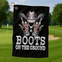 Cowboy Western Cowgirl Linedance  Golf Towel thumb 1