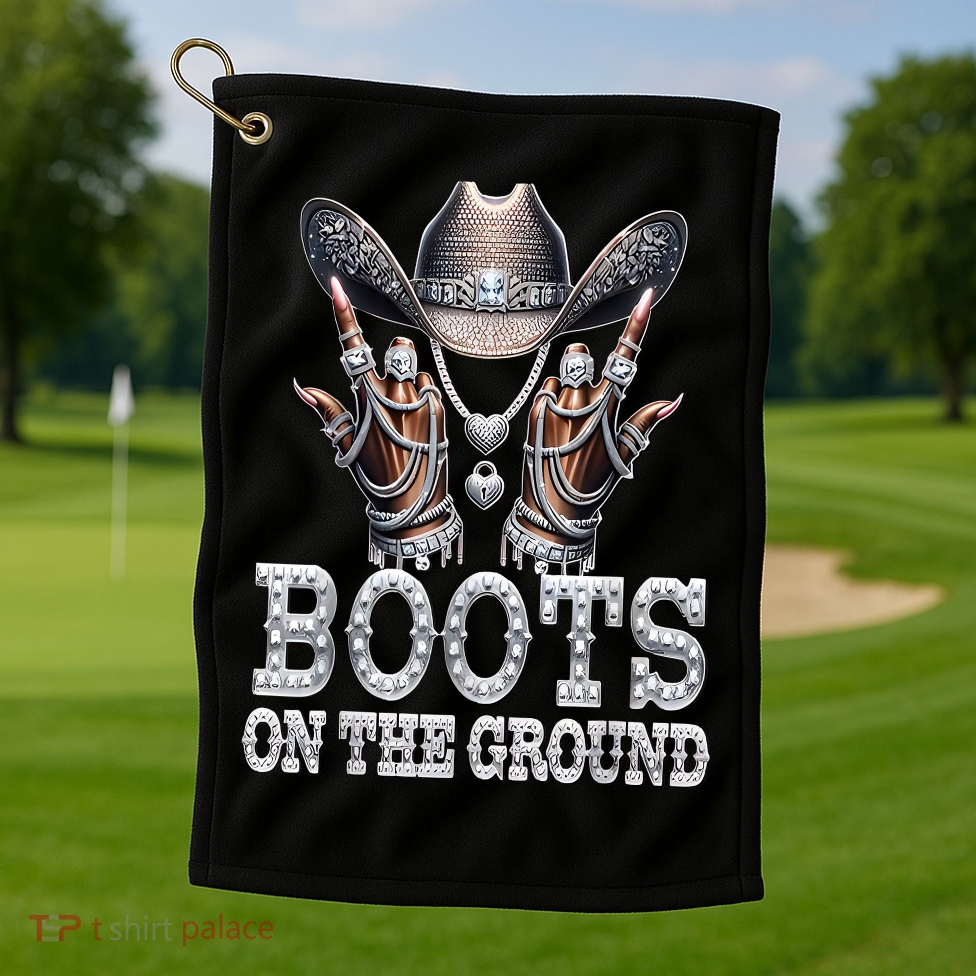 Cowboy Western Cowgirl Linedance  Golf Towel