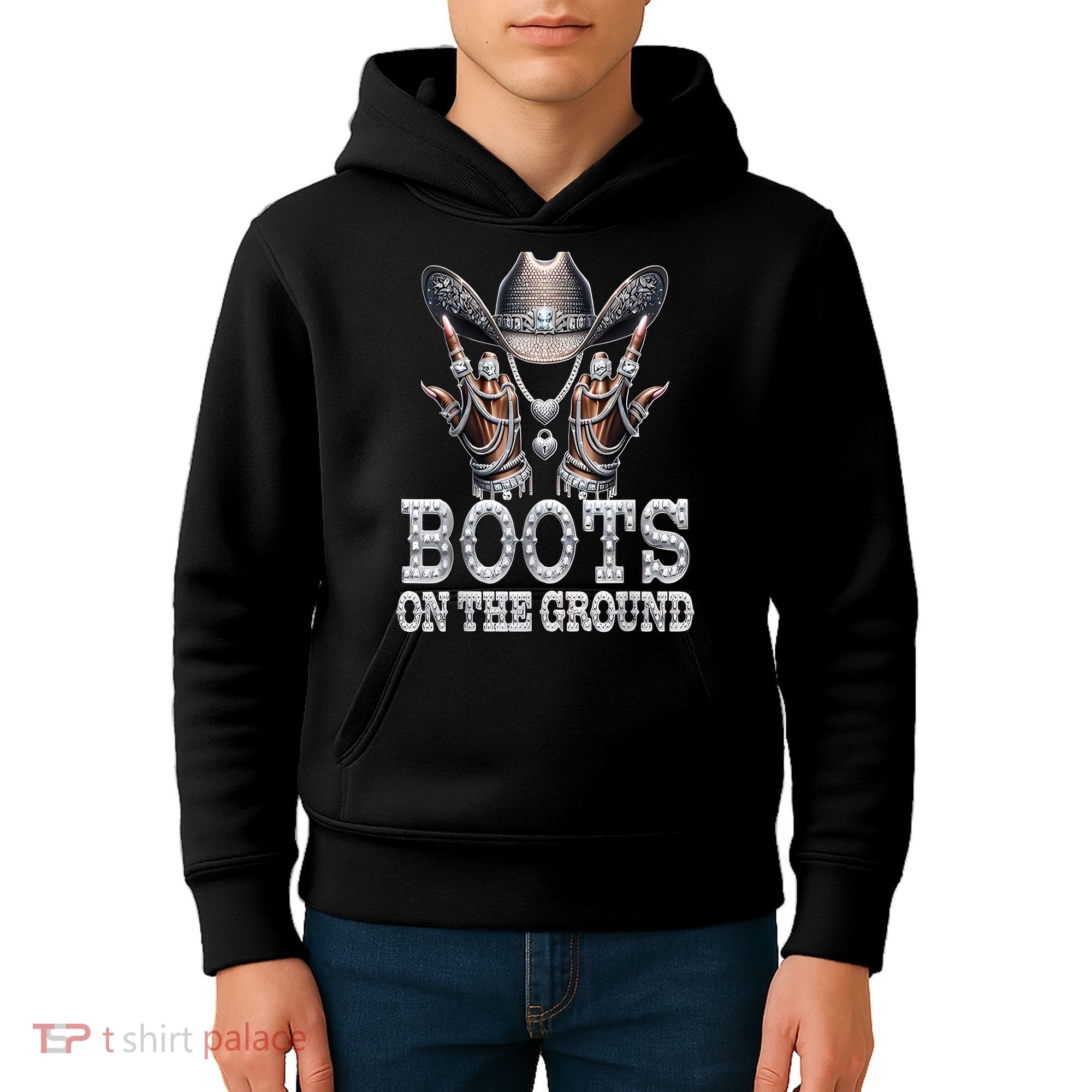 Cowboy Western Cowgirl Linedance  Kids Hoodie
