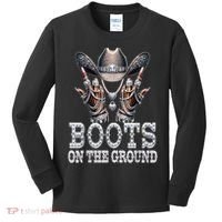 Cowboy Western Cowgirl Linedance  Kids Long Sleeve Shirt thumb 0