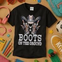 Cowboy Western Cowgirl Linedance  Kids T-Shirt thumb 3