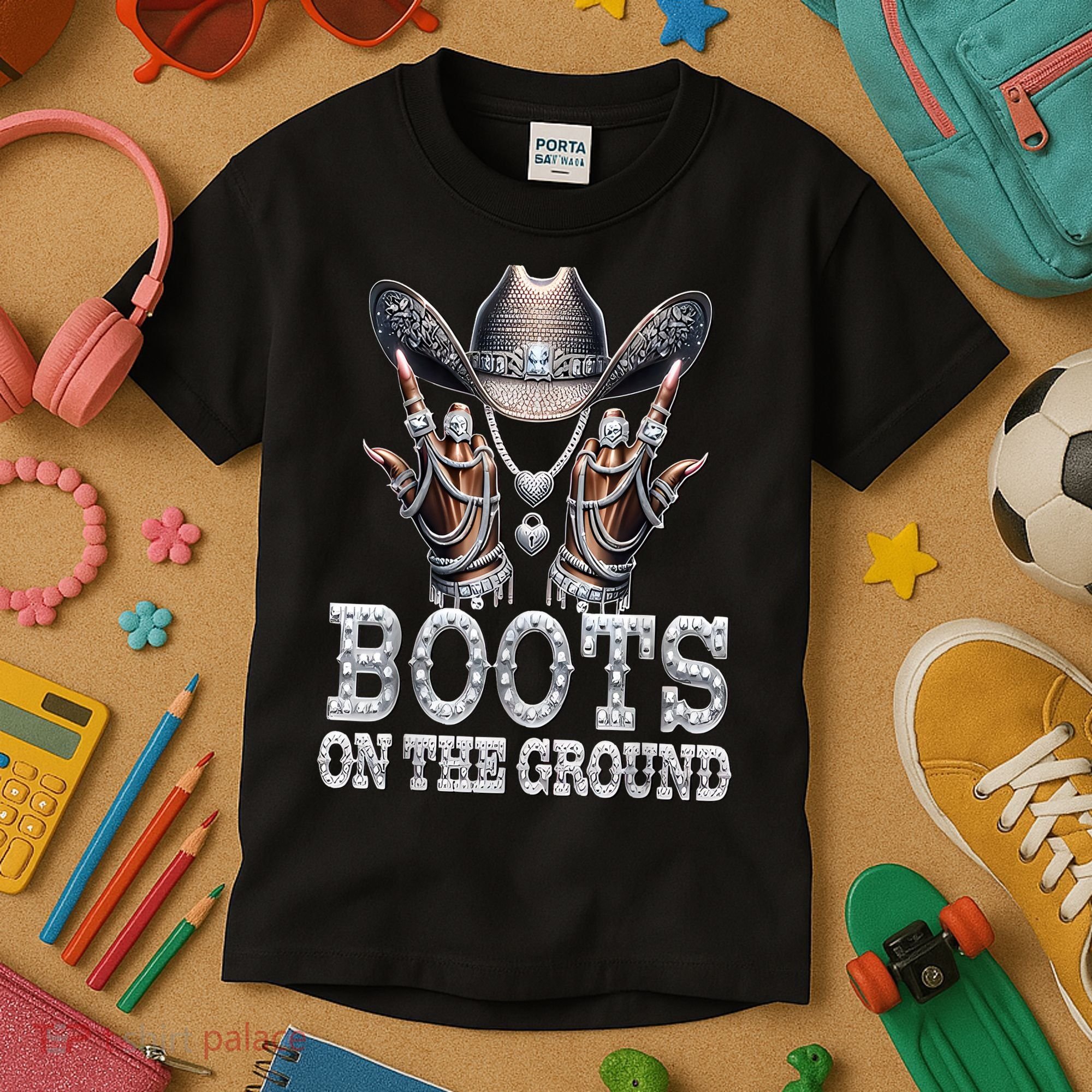 Cowboy Western Cowgirl Linedance  Kids T-Shirt