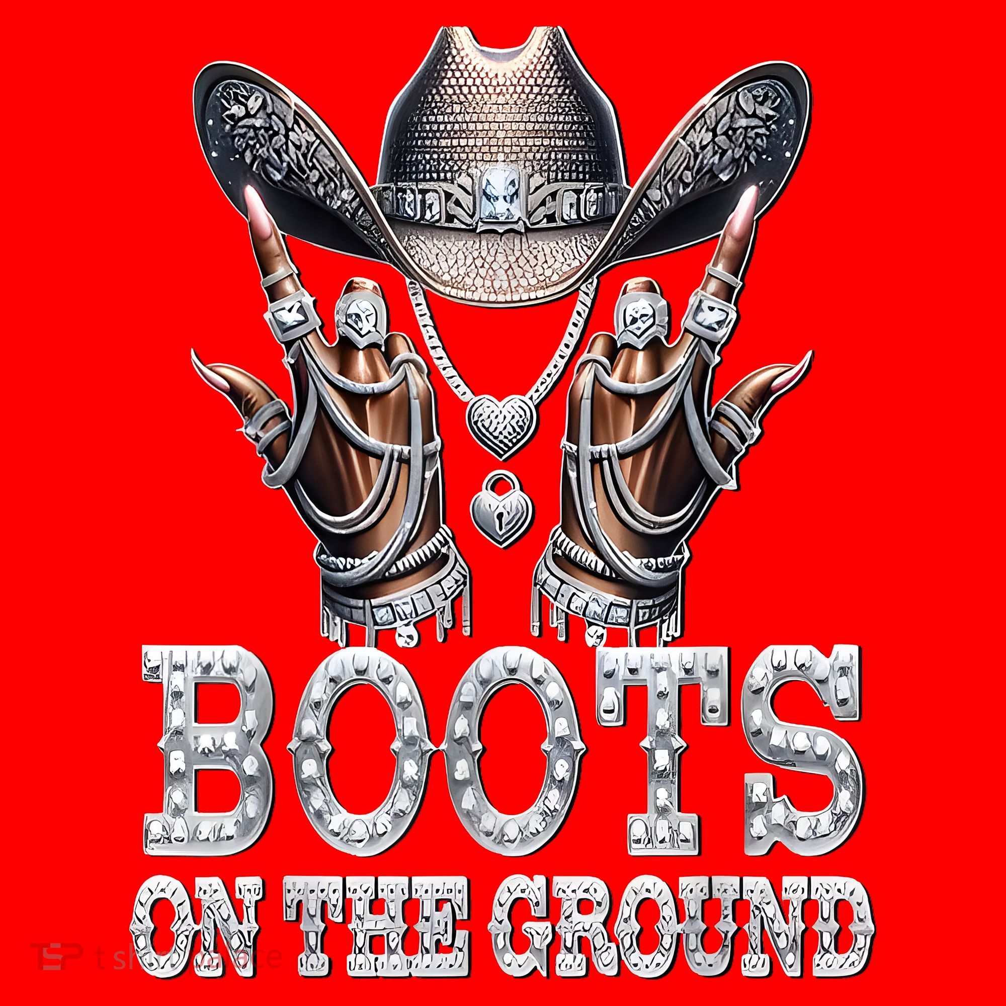 Cowboy Western Cowgirl Linedance  Santa Hat