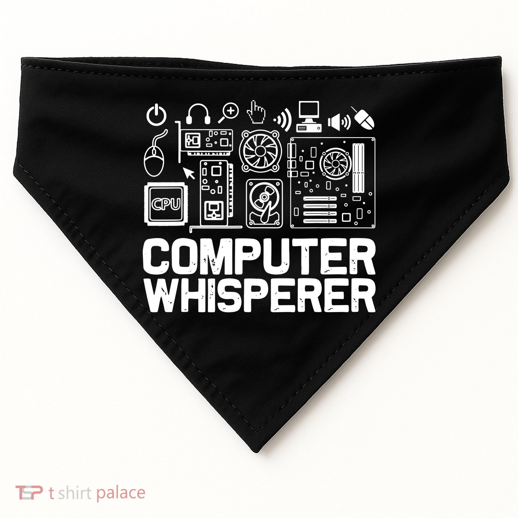 Computer Whisperer USA-Made Doggie Bandana