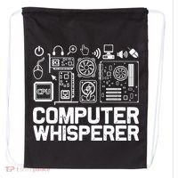 Computer Whisperer Drawstring Bag thumb 0