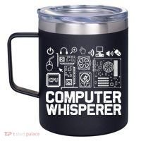 Computer Whisperer 12oz Stainless Steel Coffee Mug thumb 2