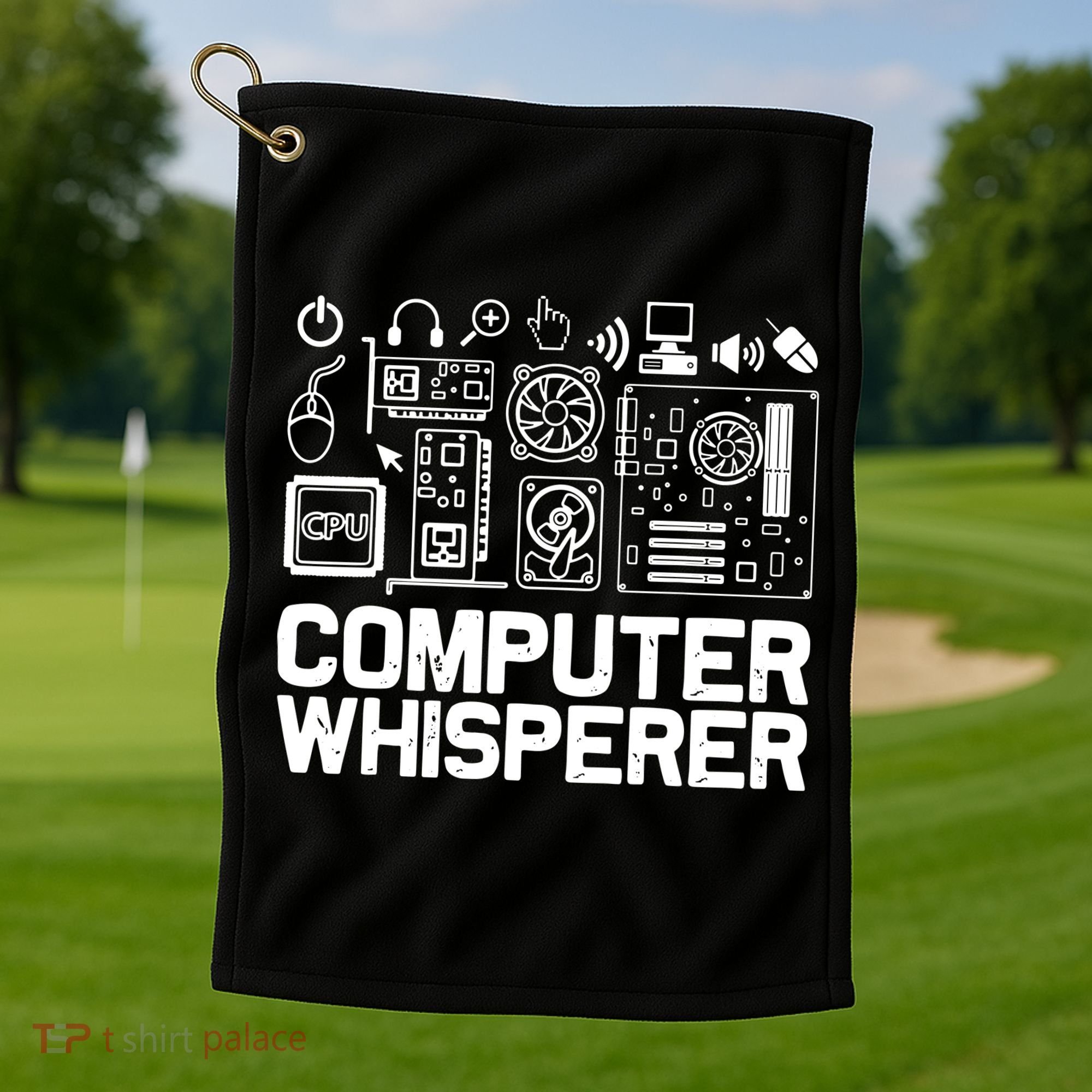 Computer Whisperer Golf Towel