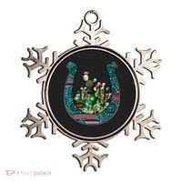 Country Western Cactus Sunflower Horseshoe Gift Ornament thumb 0