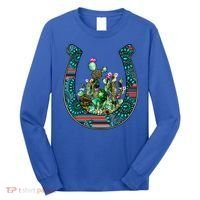 Country Western Cactus Sunflower Horseshoe Gift Long Sleeve Shirt thumb 0