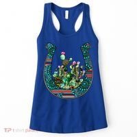 Country Western Cactus Sunflower Horseshoe Gift Women's Tank Top thumb 0