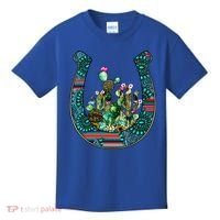 Country Western Cactus Sunflower Horseshoe Gift Kids T-Shirt thumb 0