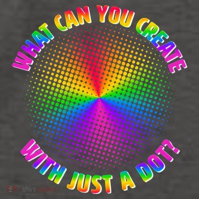 Colorful What Can You Create With Just A Dot Vector Backpack