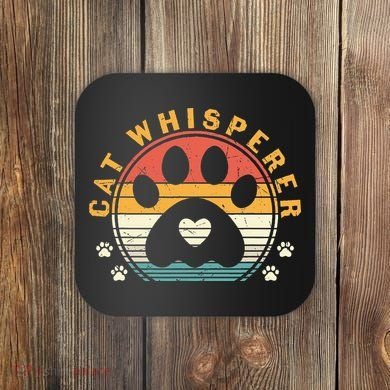 Cat Whisperer Cat Coaster