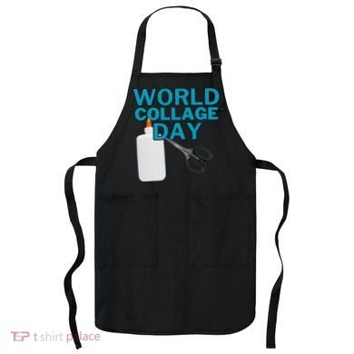 Celebrate World Collage Day Apron