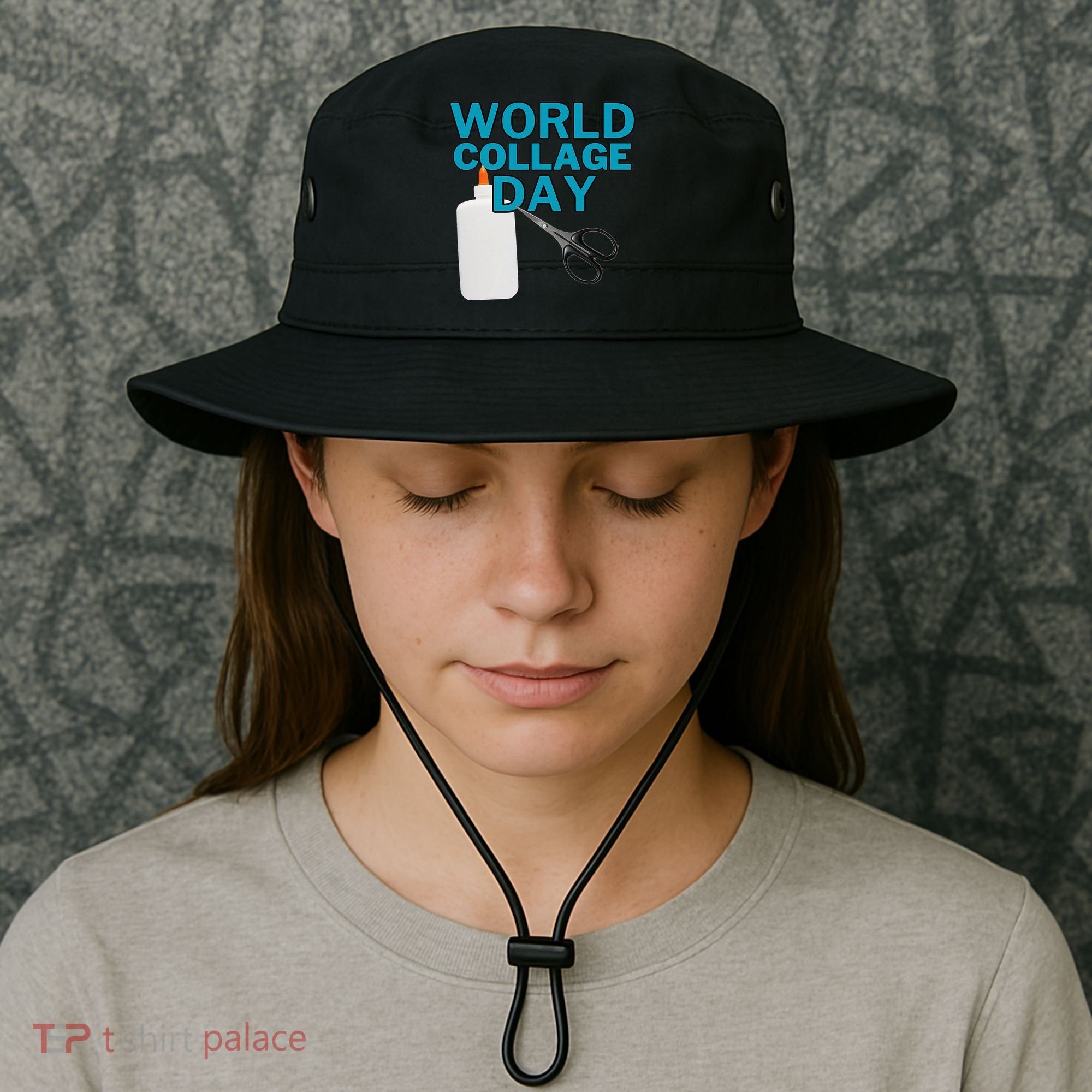 Celebrate World Collage Day Bucket Hat