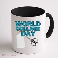 Celebrate World Collage Day Coffee Mug thumb 1