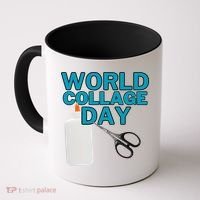 Celebrate World Collage Day Coffee Mug thumb 0