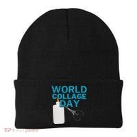 Celebrate World Collage Day Beanie thumb 0