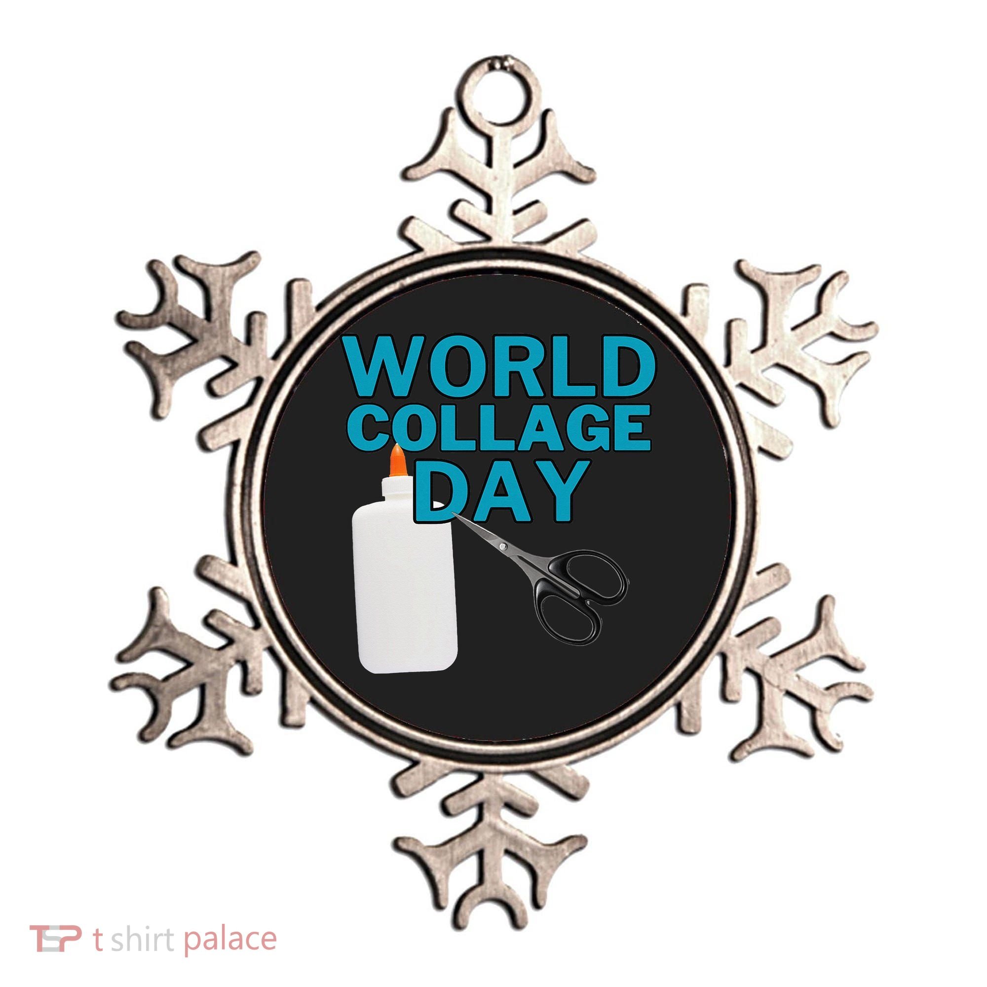 Celebrate World Collage Day Ornament