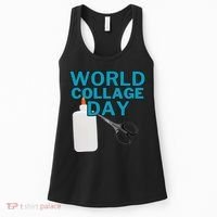 Celebrate World Collage Day Women's Tank Top thumb 0