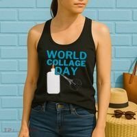 Celebrate World Collage Day Women's Tank Top thumb 2