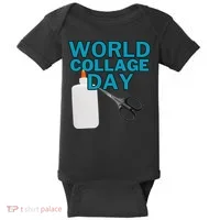 Celebrate World Collage Day Baby Bodysuit thumb 0