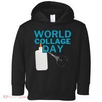 Celebrate World Collage Day Toddler Hoodie thumb 0