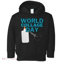 Celebrate World Collage Day Toddler Hoodie thumb 0