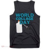 Celebrate World Collage Day Tank Top thumb 0