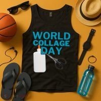 Celebrate World Collage Day Tank Top thumb 4