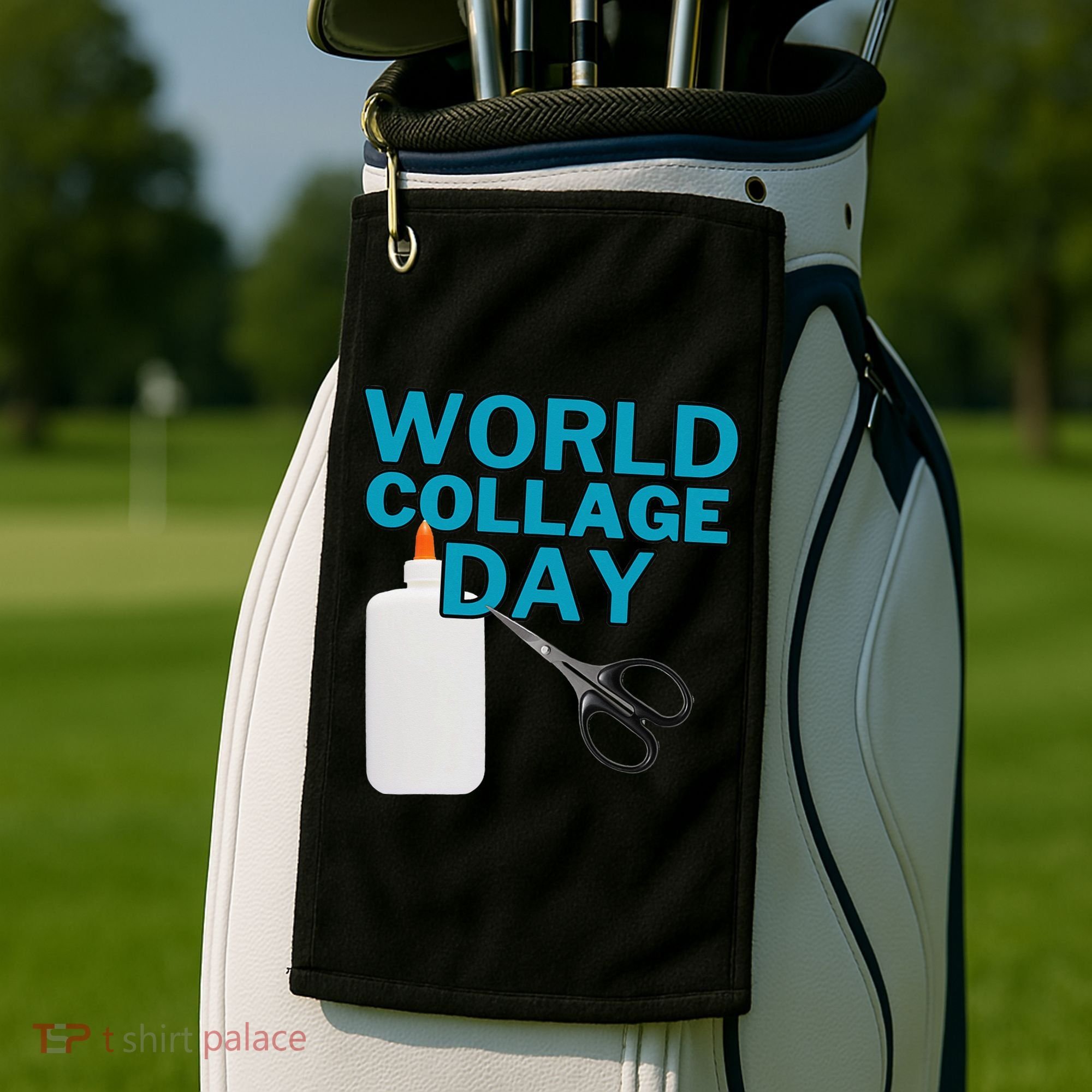 Celebrate World Collage Day Golf Towel
