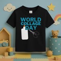 Celebrate World Collage Day Toddler T-Shirt thumb 3