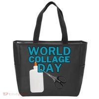 Celebrate World Collage Day Tote Bag thumb 0