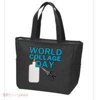 Celebrate World Collage Day Tote Bag thumb 3