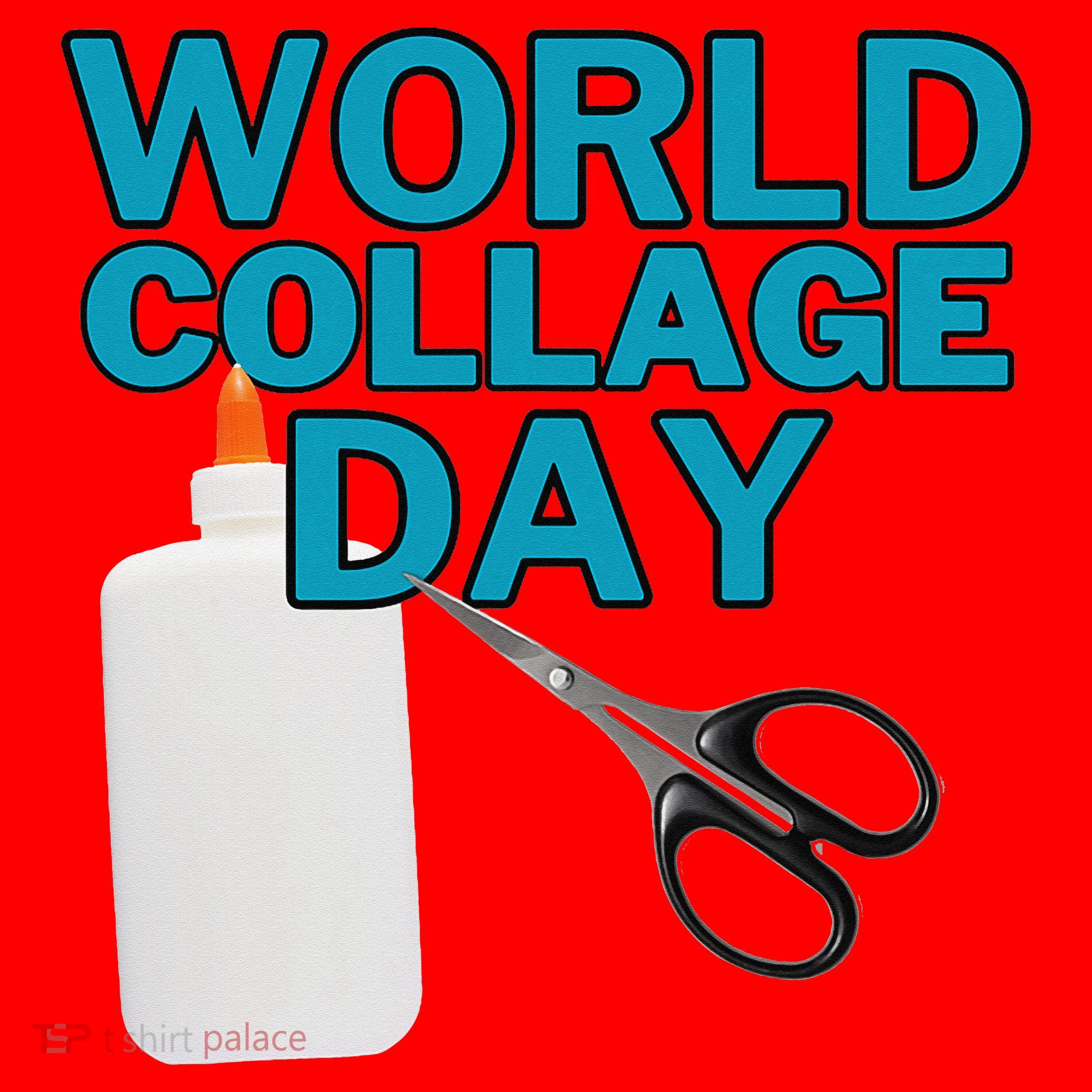 Celebrate World Collage Day Santa Hat