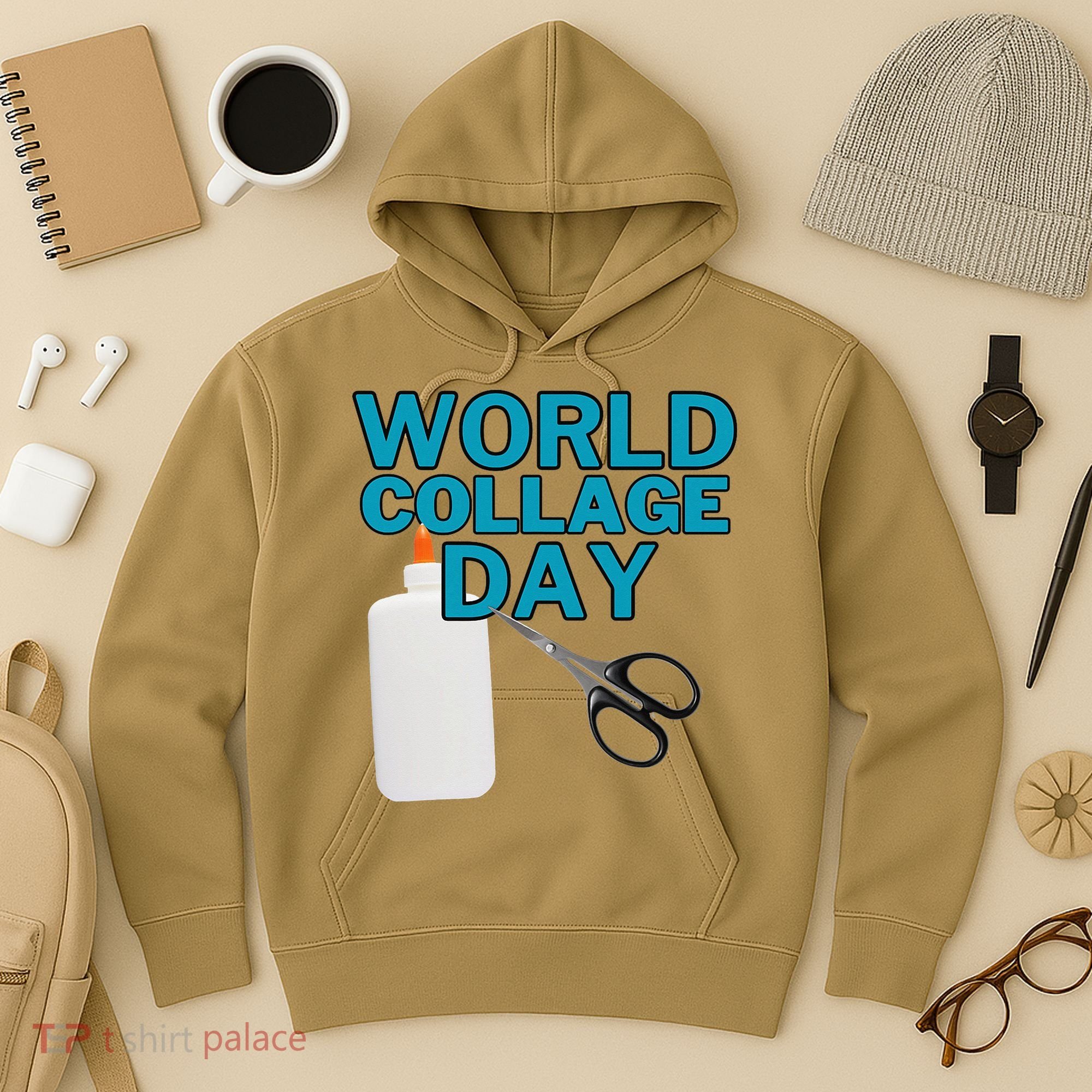 Celebrate World Collage Day Hoodie