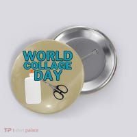 Celebrate World Collage Day Button thumb 0